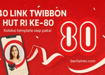 Kumpulan 40 Link Twibbon HUT RI ke-80