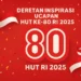 Ucapan HUT ke-80 RI 2025