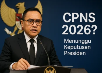 Menteri PAN-RB Abdullah Azwar Anas memberikan keterangan pers mengenai persiapan formasi CPNS 2026 di Jakarta