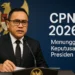 Menteri PAN-RB Abdullah Azwar Anas memberikan keterangan pers mengenai persiapan formasi CPNS 2026 di Jakarta