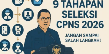 Infografis urutan lengkap tahapan seleksi CPNS 2026 yang wajib diketahui calon pelamar