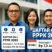 Tabel infografis rincian daftar gaji PPPK 2025 untuk Golongan I hingga XVII yang akan cair pada bulan Oktober sesuai Perpres