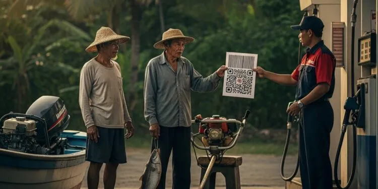 barcode pertalite untuk mesin potong rumput dan nelayan
