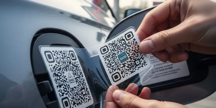 cara cetak stiker barcode pertalite anti air