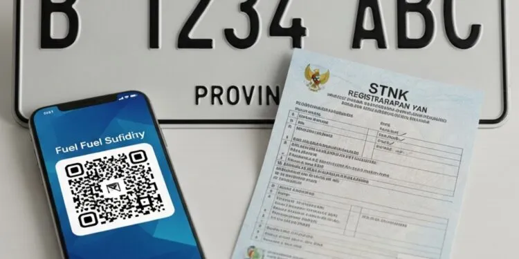 cara ganti plat nomor di aplikasi barcode solar subsidi