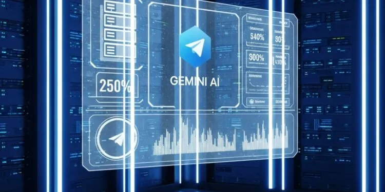 cara gemini ai monitoring server otomatis lewat telegram