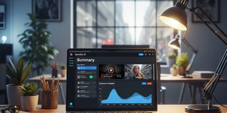 cara gemini ai ringkas video live stream youtube otomatis