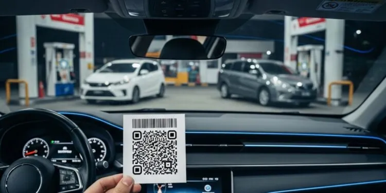 cara menggunakan satu barcode pertalite untuk dua mobil