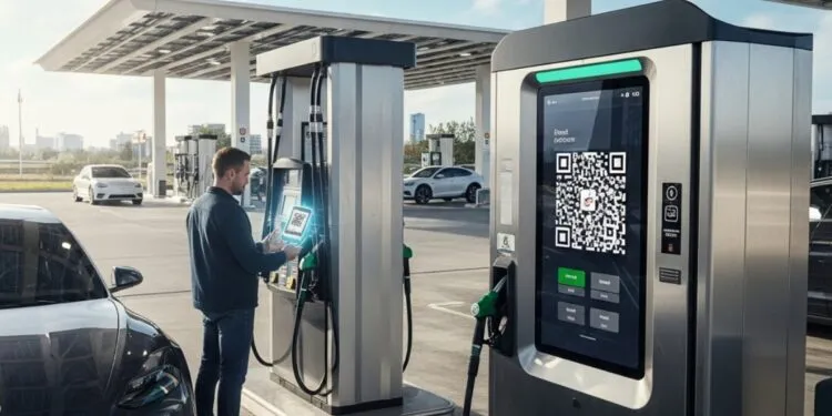 cara pakai barcode solar di spbu self service