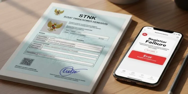 kenapa data kendaraan tidak ditemukan saat daftar barcode