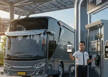 kuota barcode solar bus pariwisata luar kota