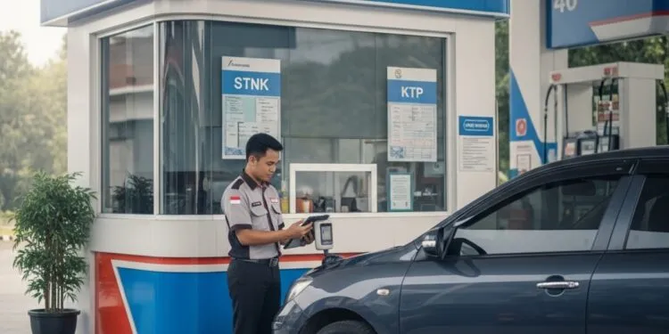 pendaftaran barcode pertalite offline di spbu terdekat