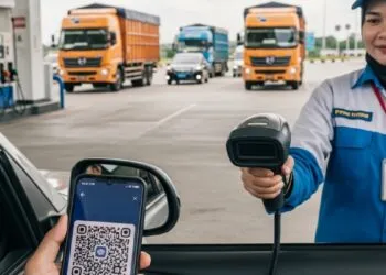 rest area tol cipali bisa scan barcode solar