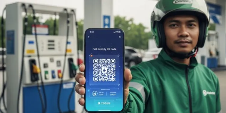 review integrasi barcode pertalite dengan aplikasi ojol