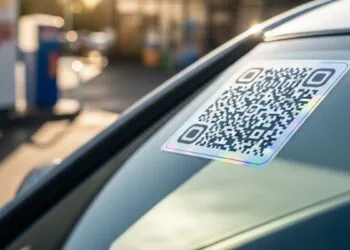 ukuran stiker barcode pertalite untuk kaca mobil