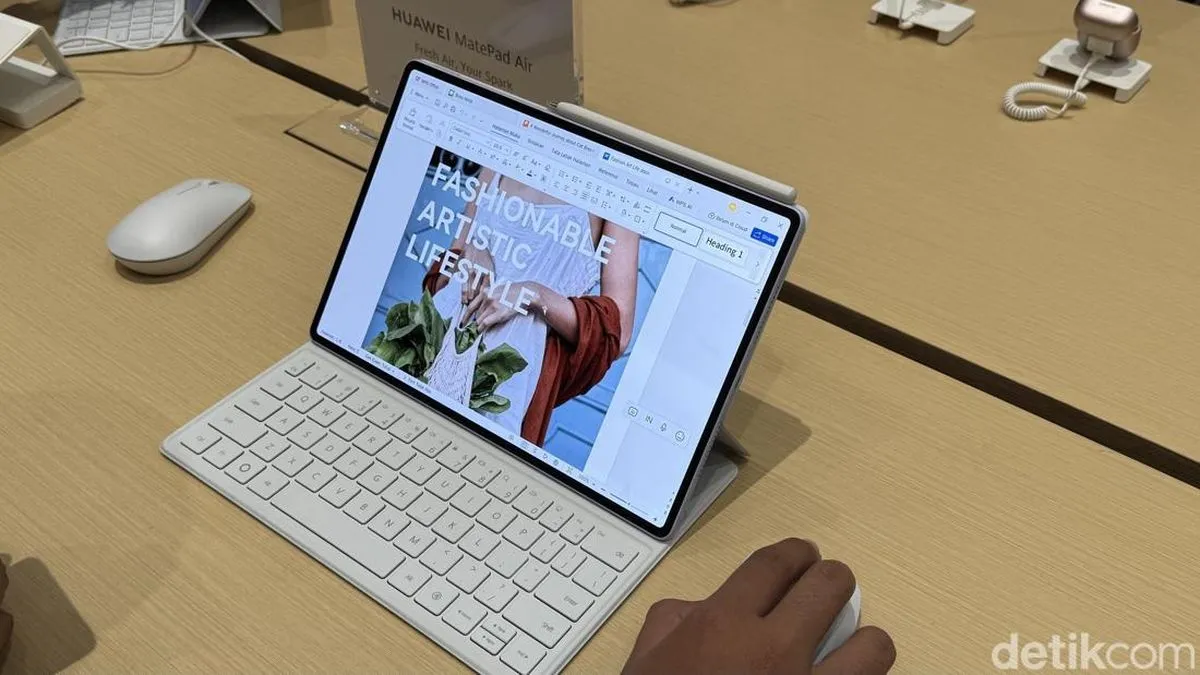 Huawei MatePad Air dengan desain tipis