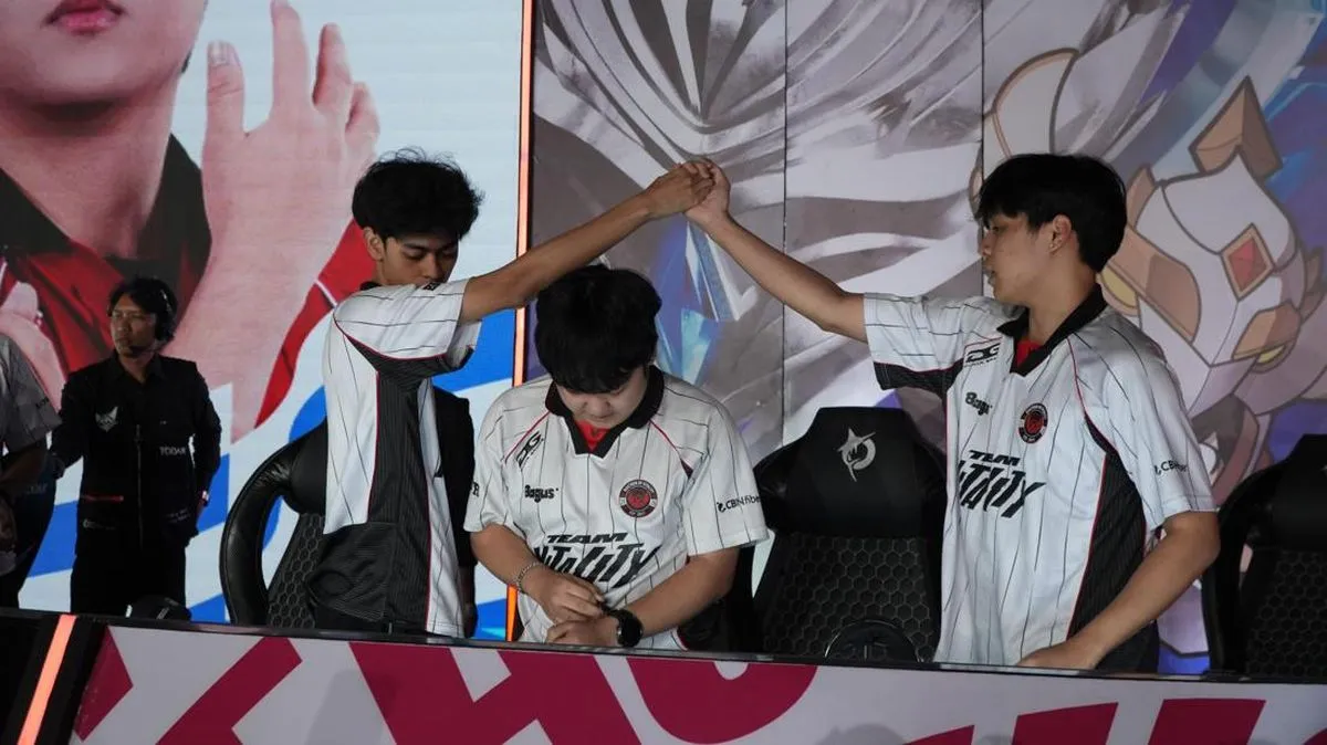Panggung pertandingan MPL ID S18 di XO Hall-MPL Arena Jakarta Barat